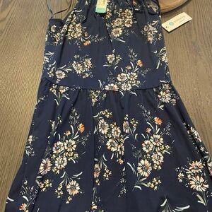 Floral Navy Kids Dress